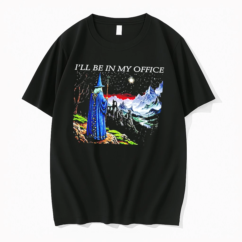 Officials Wizard Ill Be In My Office Fantasy Art Tee Premium T Shirt Sweatshirt Hoodie