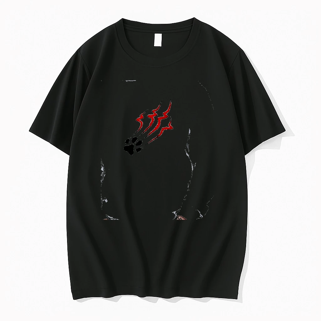 Officials Wolf Paw Print With Red Claw Slash Marks Animal Wilderness Nature Lover Premium T Shirt Sweatshirt Hoodie