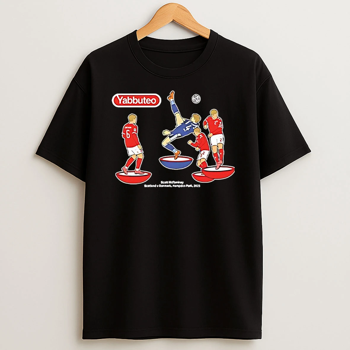 Officials Yabbuteo Mctominay Bicycle Kick Scotland V Denmark Hampden Park 2025 Premium T Shirt Sweatshirt Hoodie