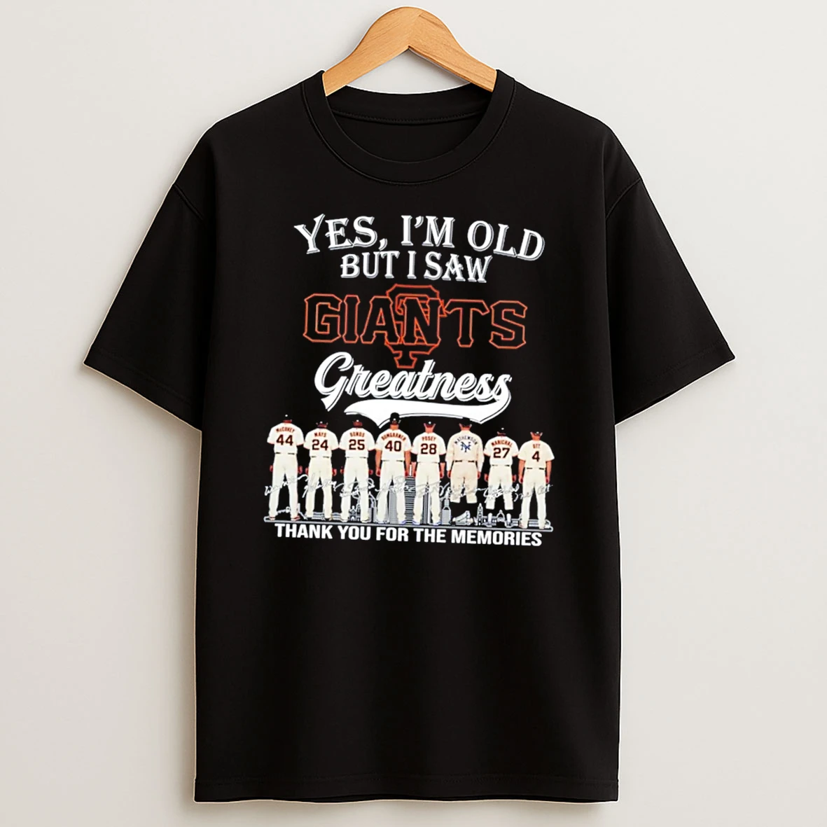 Officials Yes Im Old But I Saw Giants Greatness Signature Tee Premium T Shirt Sweatshirt Hoodie