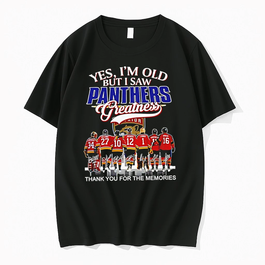 Officials Yes Im Old But I Saw Beezer Mellanby Pavel Bure Jokinen Bobby Lu Huberdeau And Barkov Panthers Greatness Signatures Premium T Shirt Sweatshirt Hoodie
