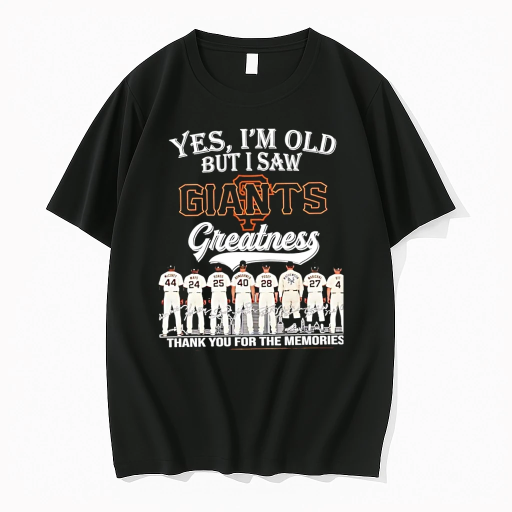Officials Yes Im Old But I Saw San Francisco Giants Greatness Skyline Thank You For The Memories Signatures Premium T Shirt Sweatshirt Hoodie