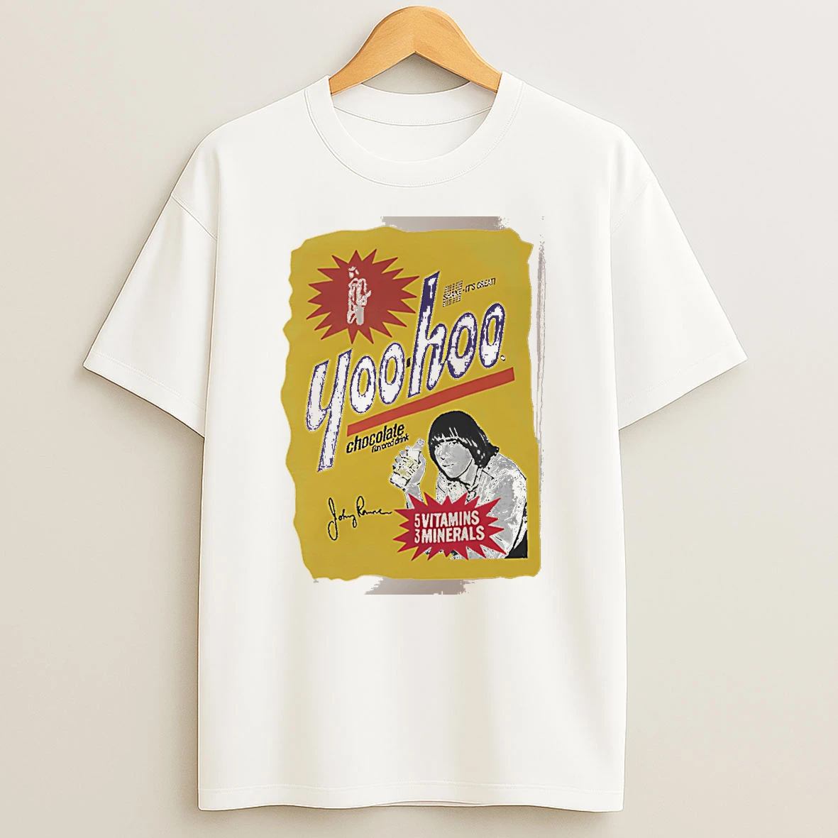 Officials Yoo Hoo Shake Its Great Chocolate Flavored Drink 5 Vitamins 3 Minerals White Premium T Shirt Sweatshirt Hoodie
