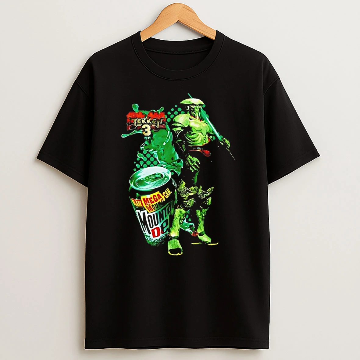 Officials Yoshimitsu Tekken 3 Mountain Dew Mega Premium T Shirt Sweatshirt Hoodie