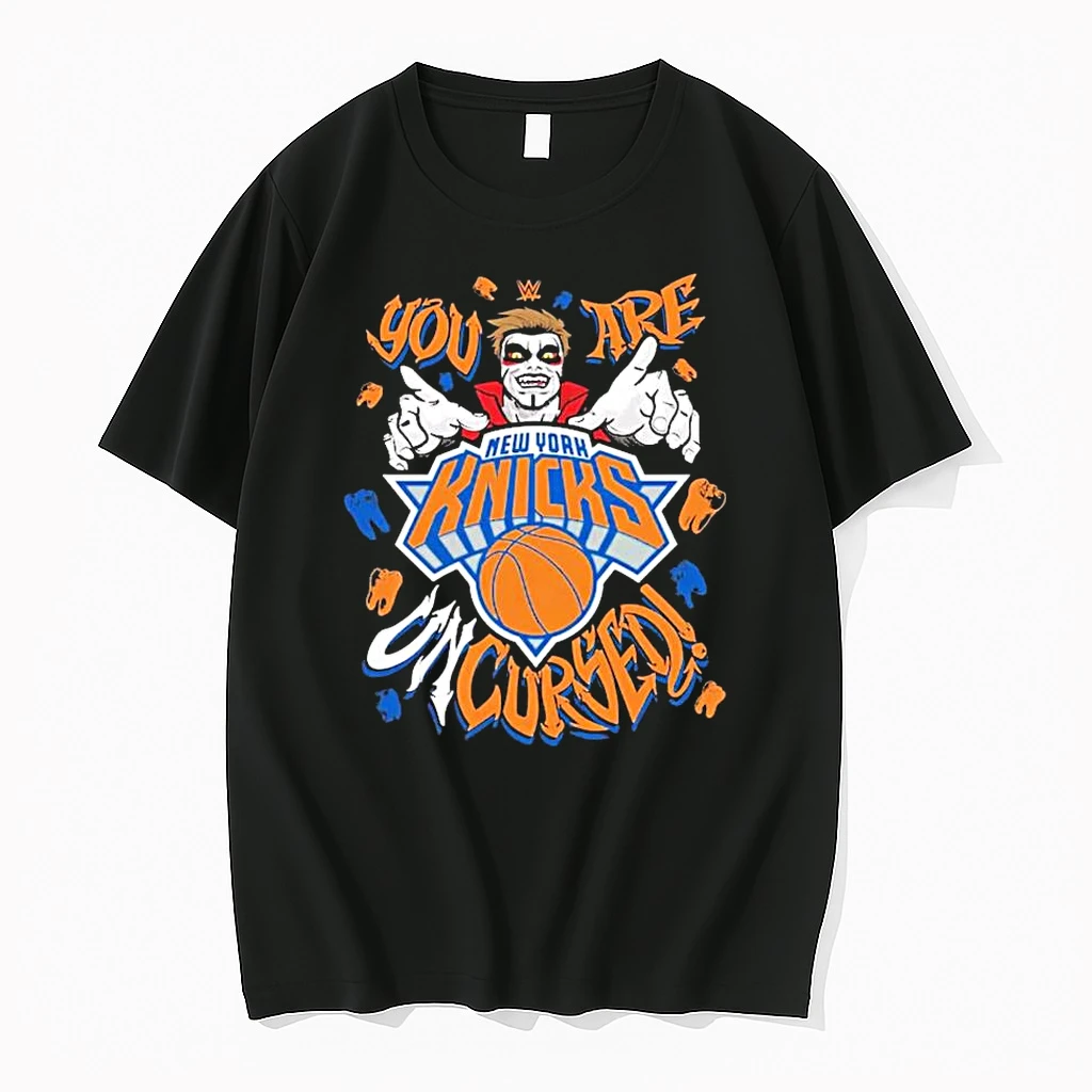 Officials You Are Cursed Danhausen X New York Knicks Cursed 1 Premium T Shirt Sweatshirt Hoodie