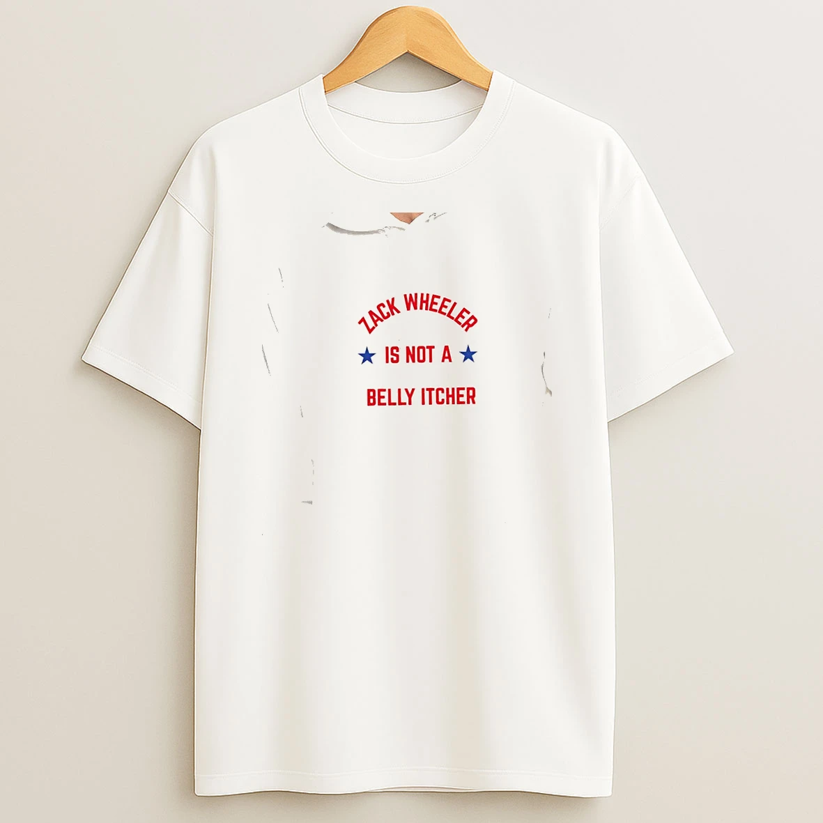 Officials Zack Wheeler Is Not A Belly Itcher Philadelphia Phillies Mlb Premium T Shirt Sweatshirt Hoodie