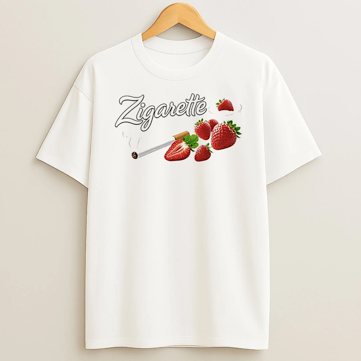Officials Zigarette Strawberry Cigarette Fruit Funny Premium T Shirt Sweatshirt Hoodie