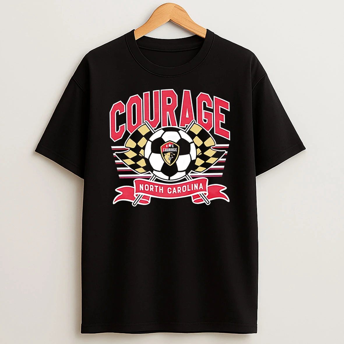 Officials Gdcgorpf Courage North Carolina Soccer Ball Racing Flags Premium T Shirt Sweatshirt Hoodie