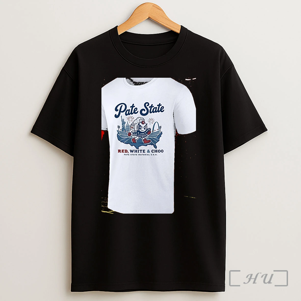 Officials Pate State Material Red White And Choo Usa Premium Shirt Sweatshirt Tee