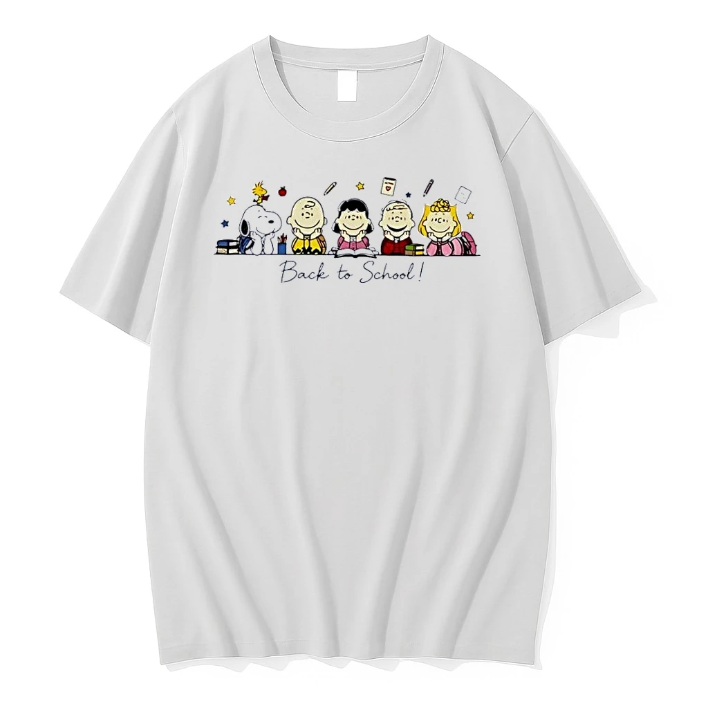 Peanuts Back To School Snoopy And Friends White Shirts