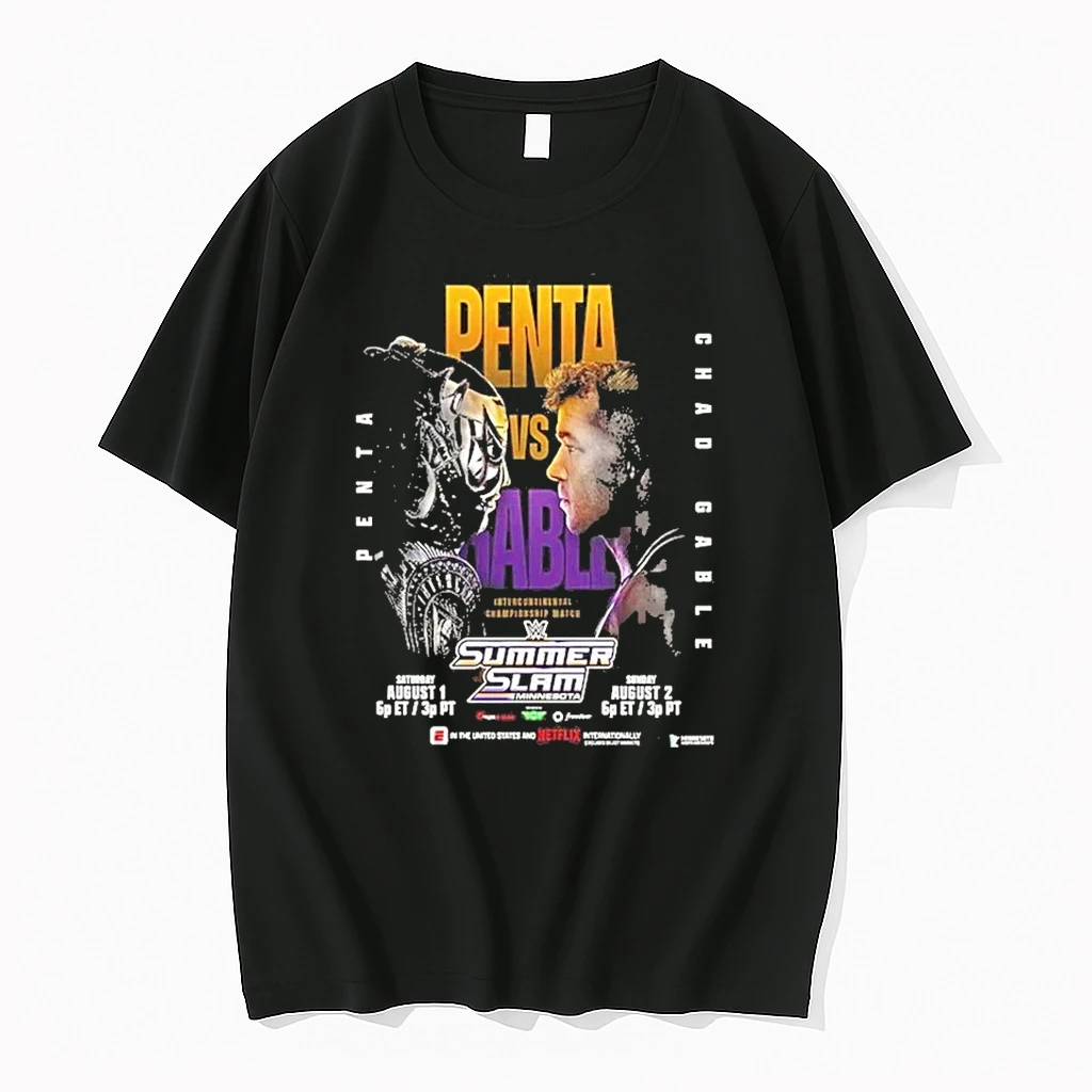 Penta Vs Chad Gable Wwe Summerslam Intercontinental Championship Match 2026 Shirts
