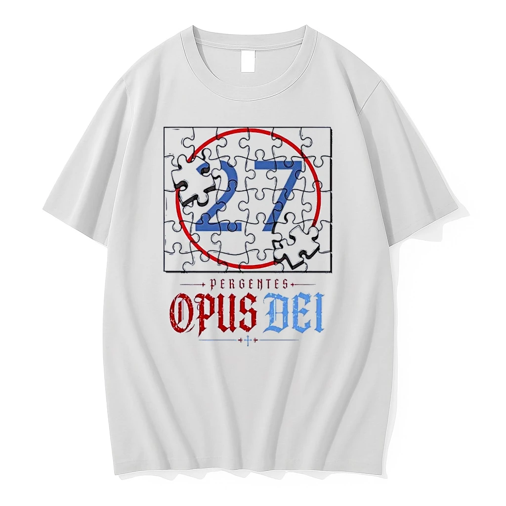 Pergentes Opus Dei 27 Puzzle Piece White Shirts
