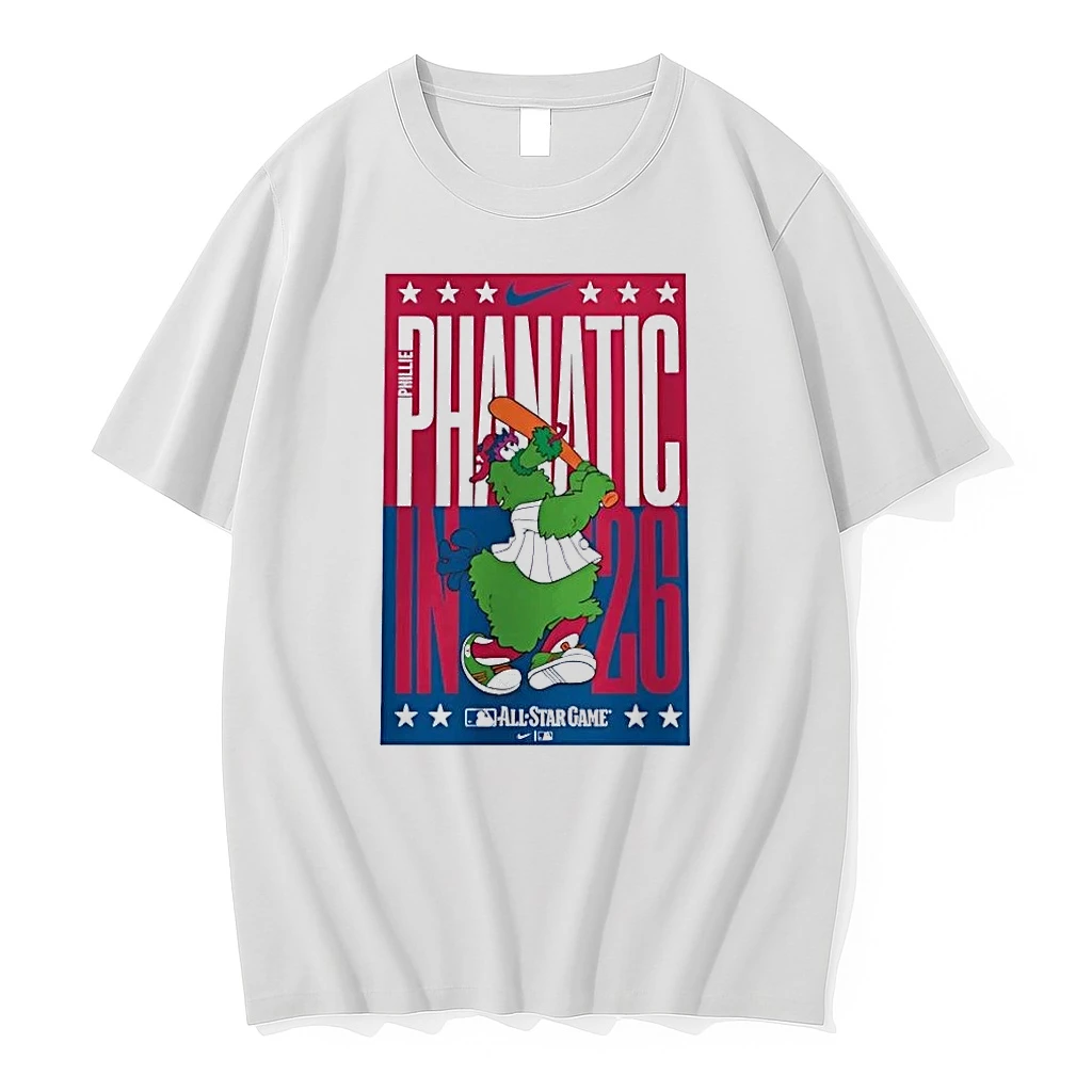 Phillie Phanatic All Star Game 26 Phillies White Shirts