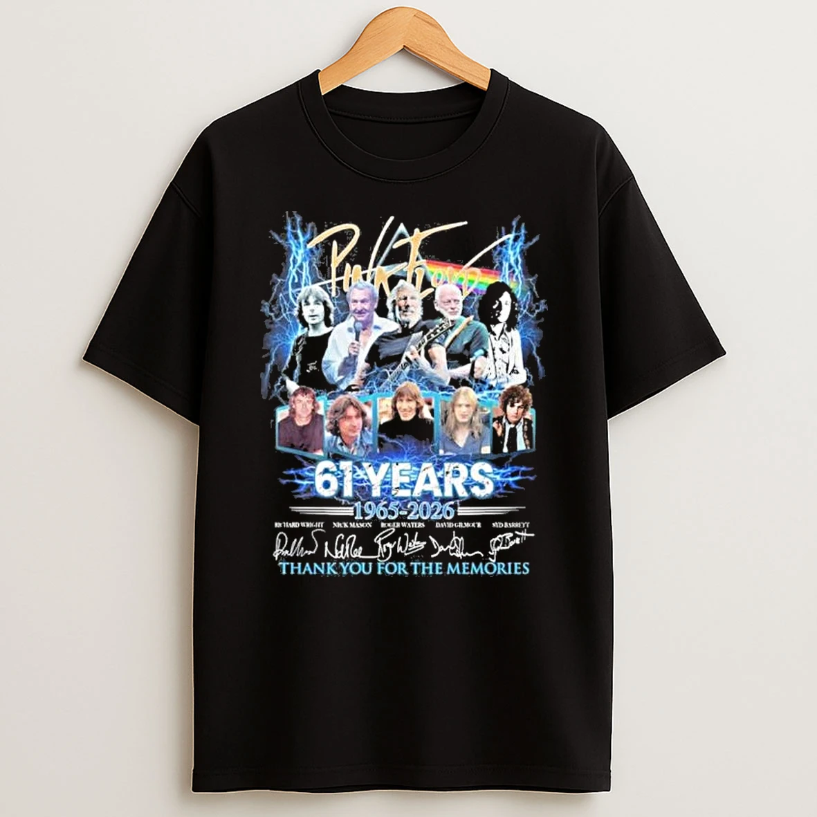 Pink Floyd 61 Years 1965 2026 Thank You For The Memories Shirts