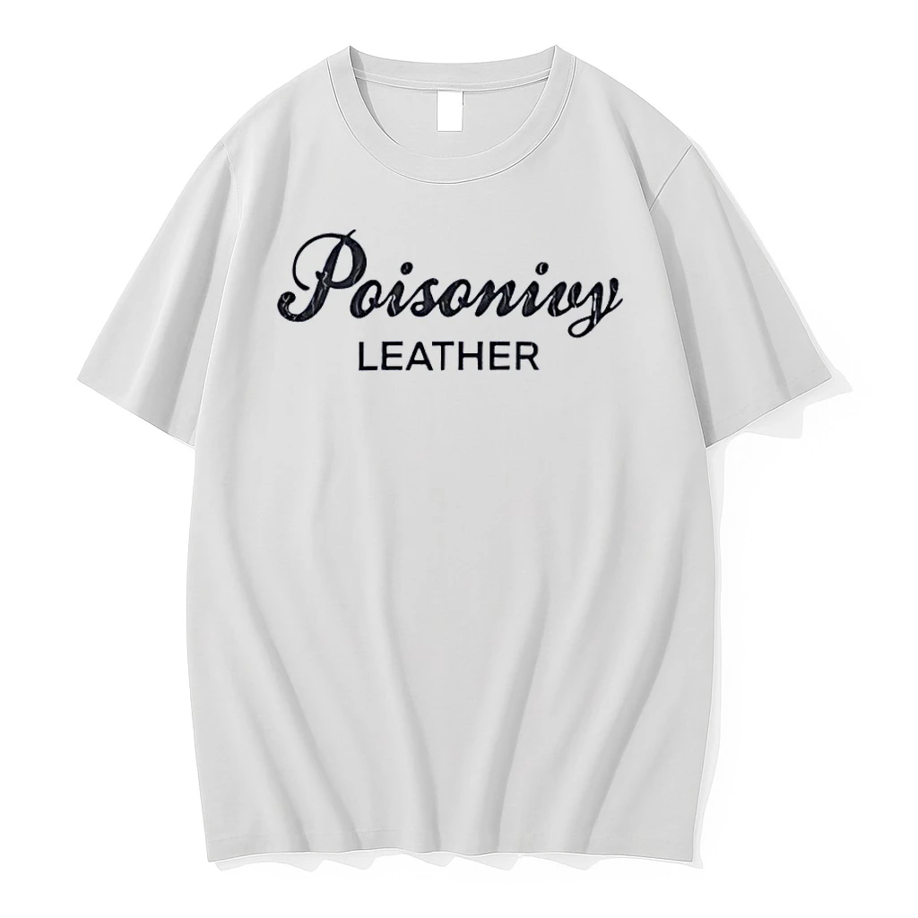 Poisonivy Leather Logo White Shirts