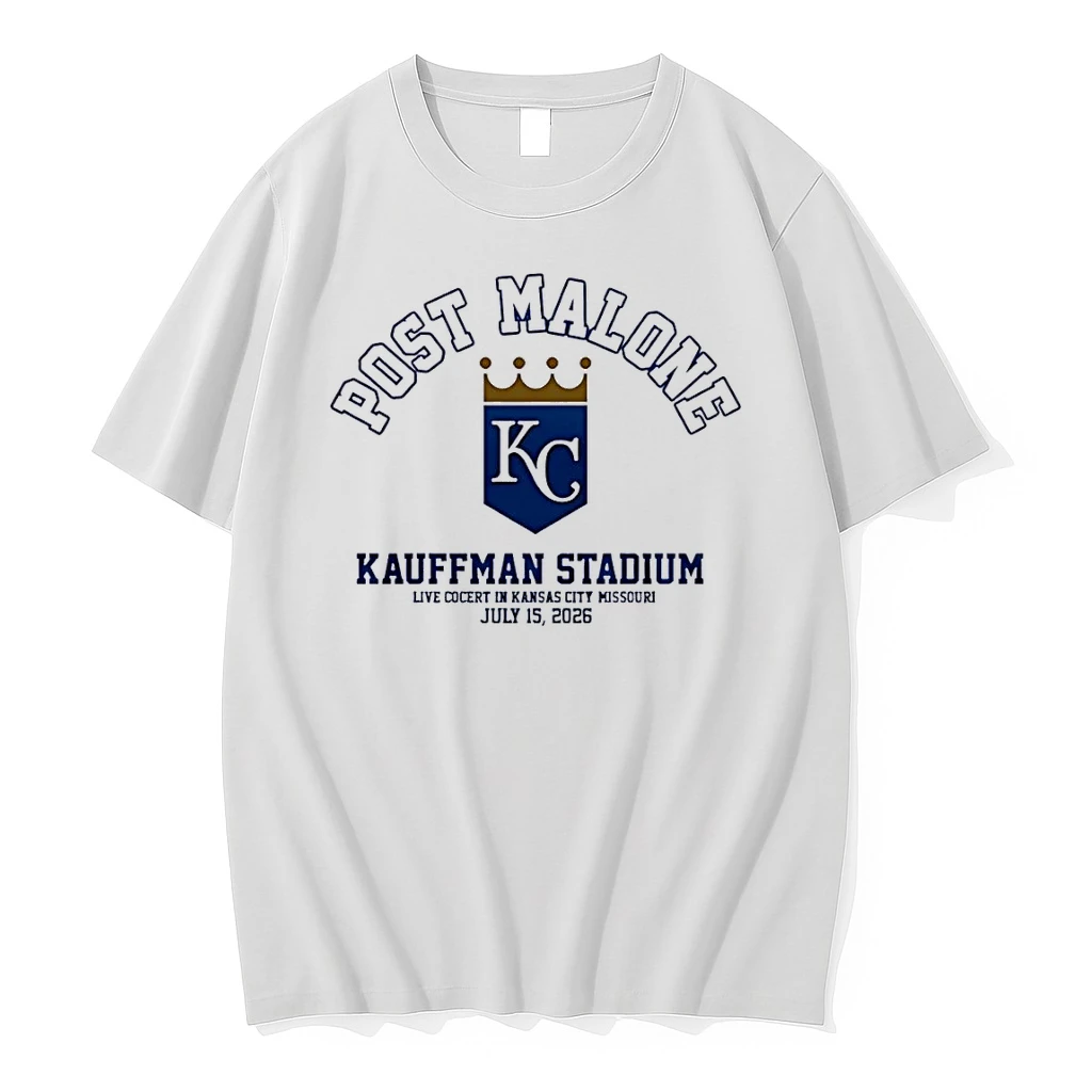 Post Malone Kansas City Concert Kauffman Stadium July 15 2026 Kc White Shirts
