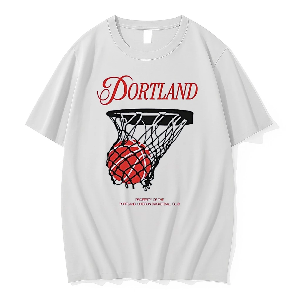 Property Of The Portland Oregon Basketball Club Dortland Basketball White Shirts