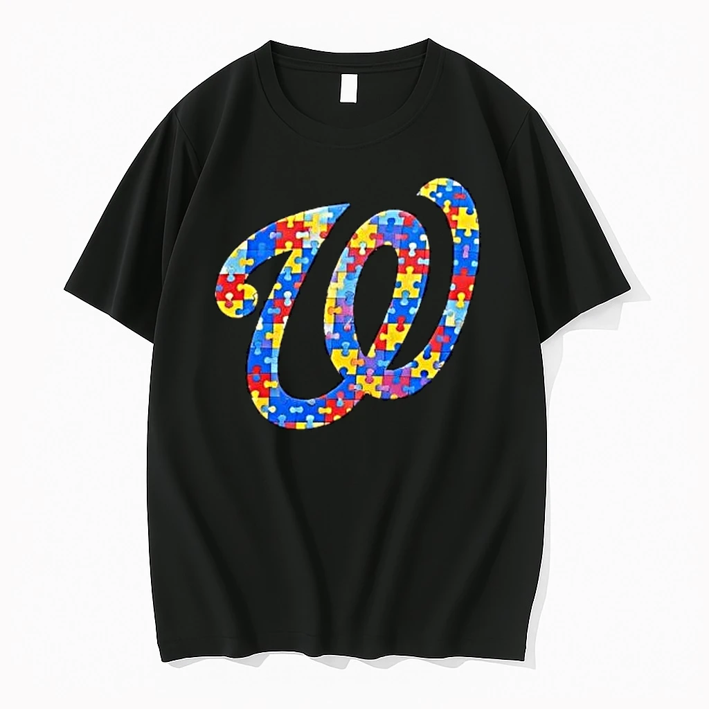 Puzzle Piece Logo Washington Nationals Shirts