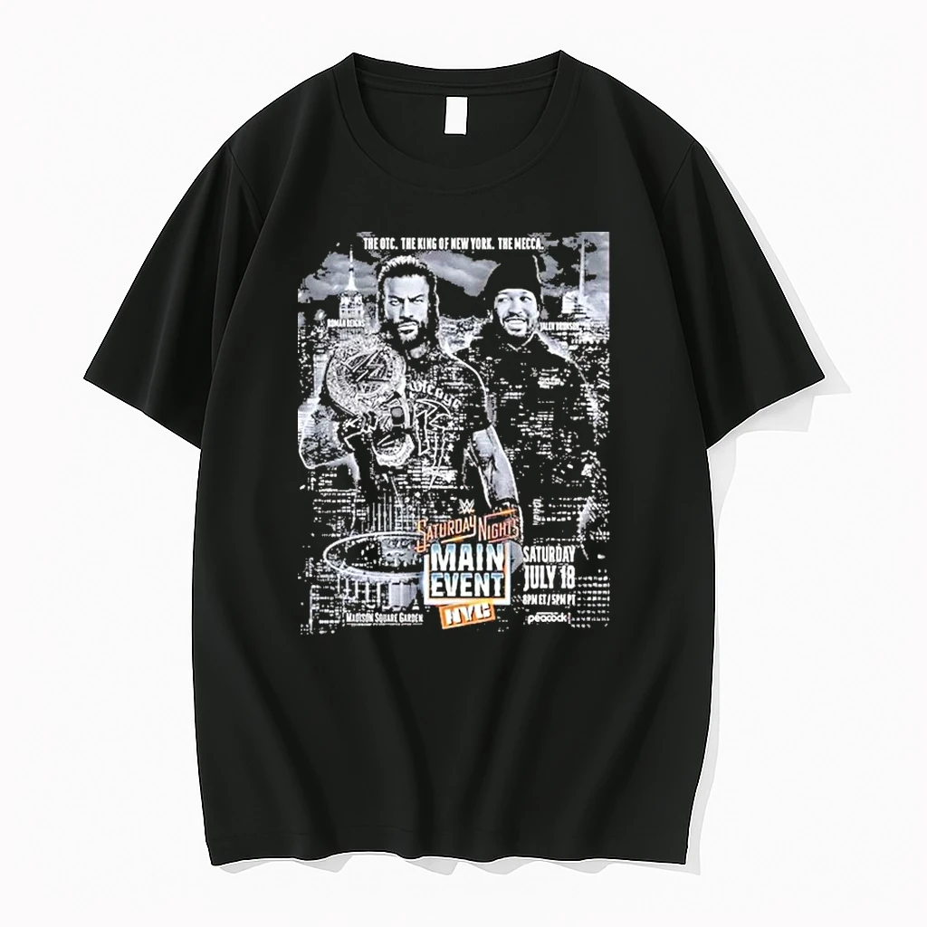 Roman Reigns Vs Jalen Brunson Wwe Saturday Nights Main Event Madison Square Garden Nyc 2026 Shirts