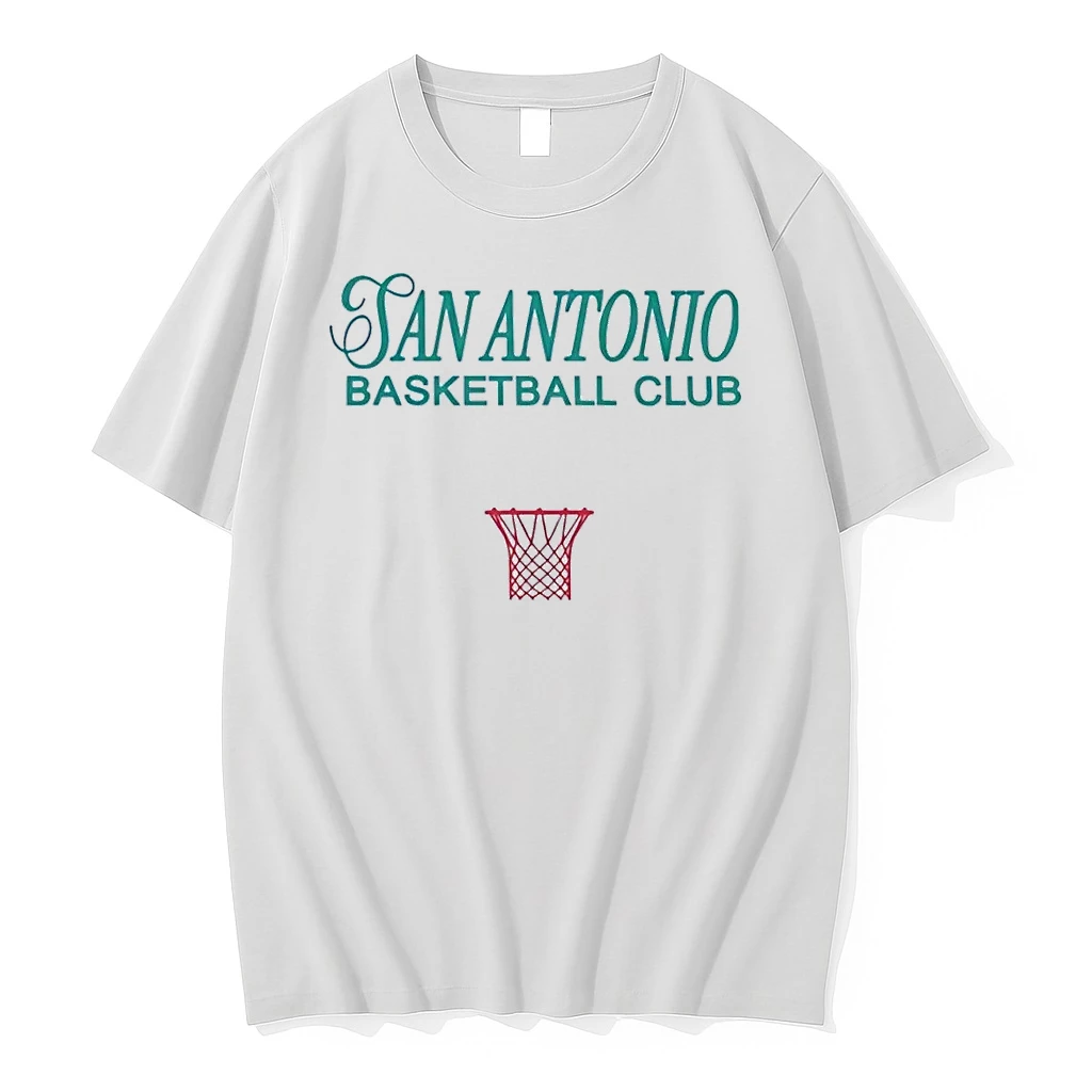 San Antonio Basketball Club Logo Apparel Team Name White Shirts