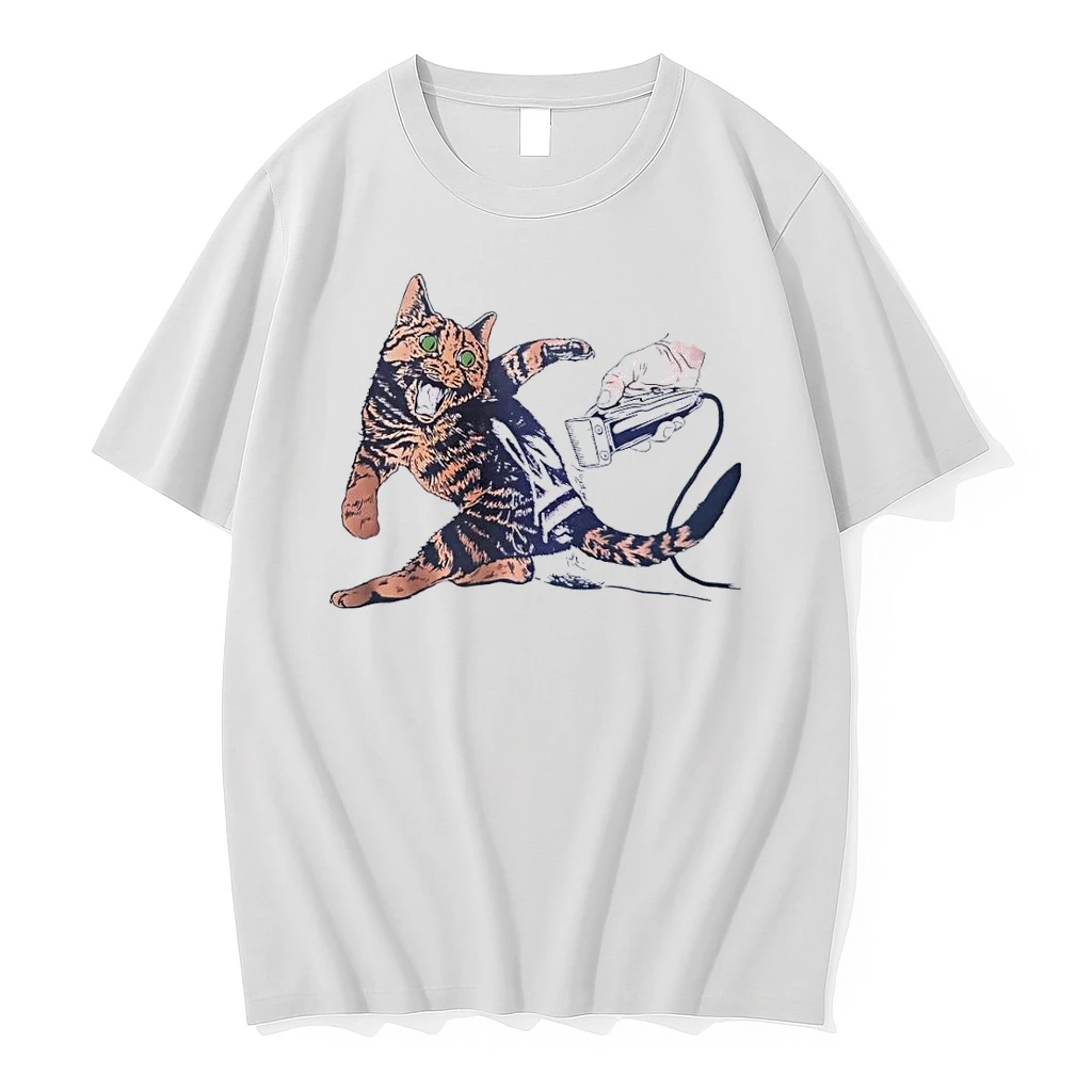 Shave My Cat Grooming Electric Razor White Shirts