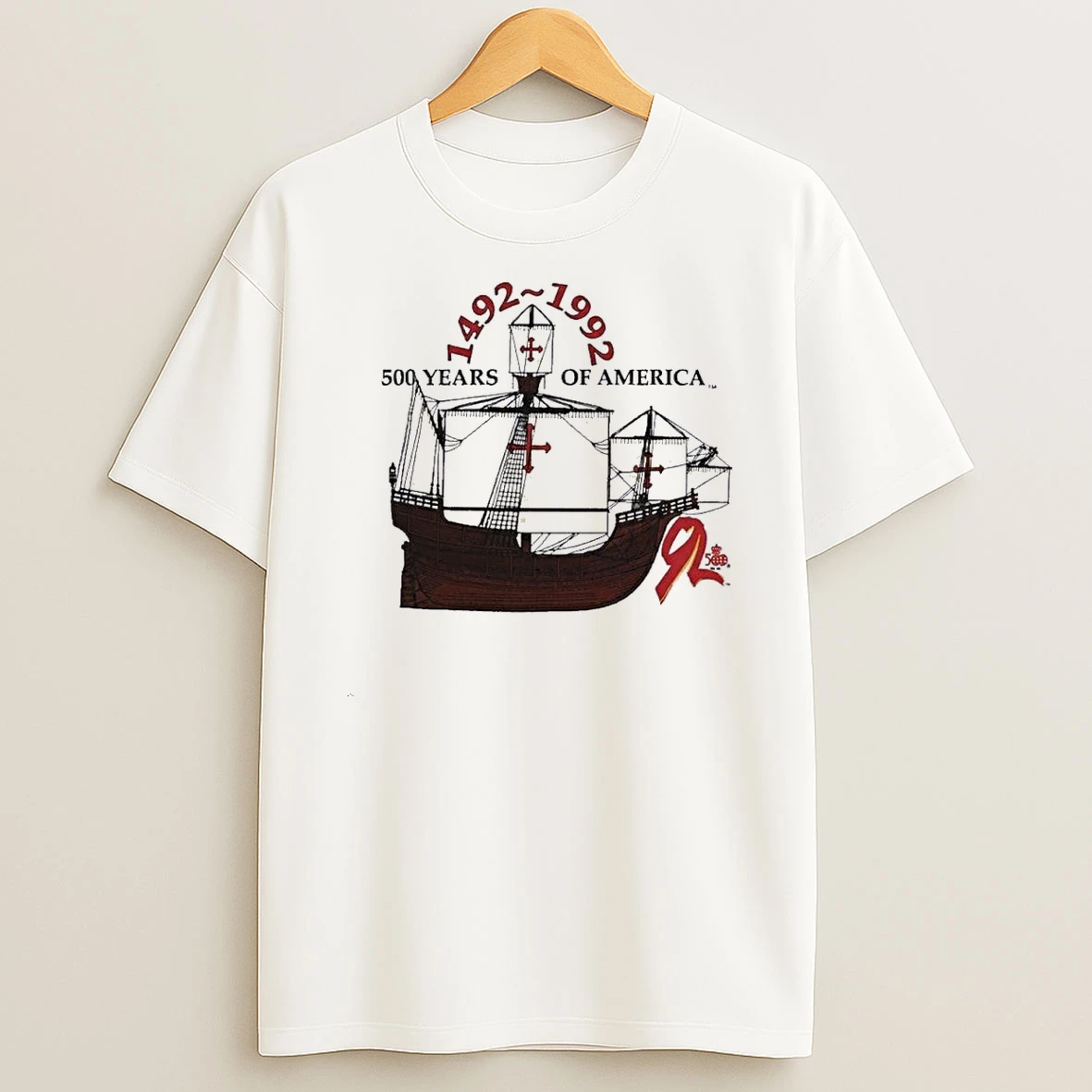 Shia Labeouf Christopher Columbus 1492 1992 500 Years Of America Ship Shirts