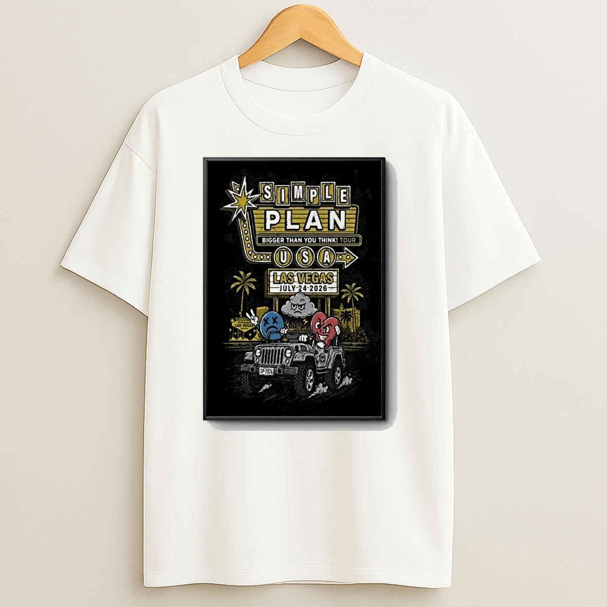 Simple Plan July 24 2026 In Las Vegas Nv Shirts
