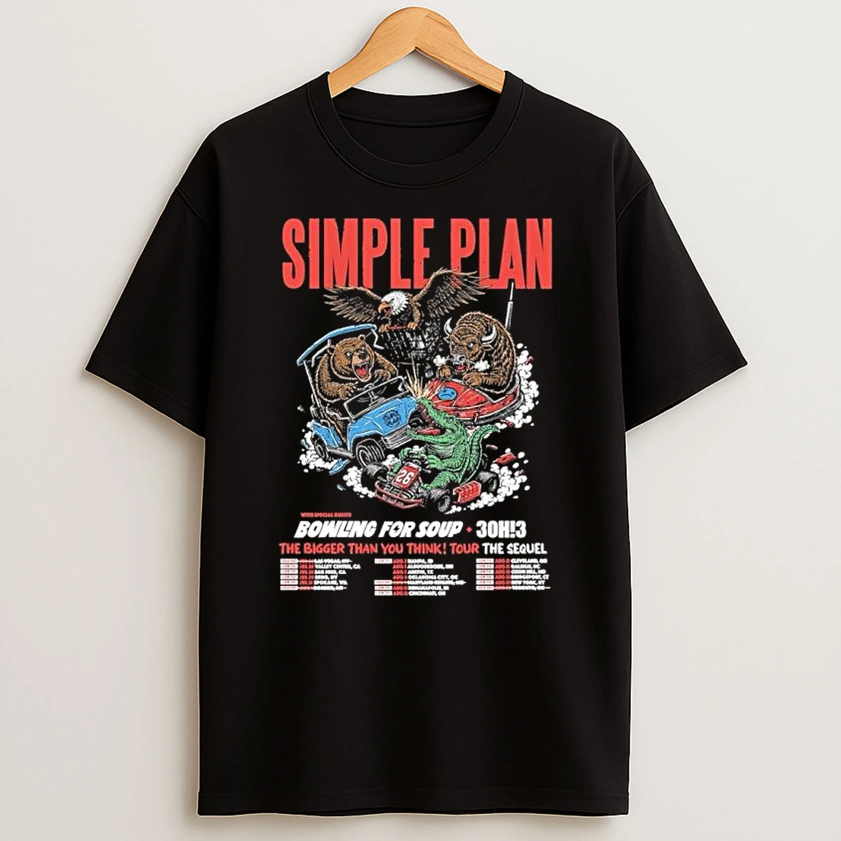Simple Plan The Bigger Than You Think Tour The Sequel 2026 Schedule Shirts