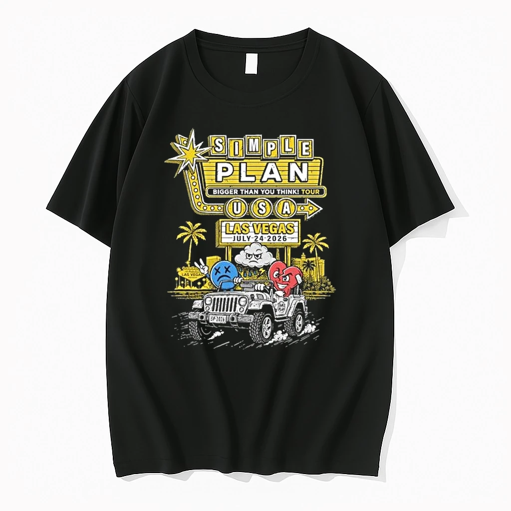 Simple Plan Tour Usa Las Vegas Nv July 24 2026 Event Shirts