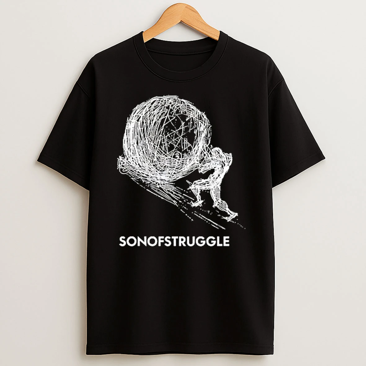 Sisyphus Pushing Boulder Son Of Struggle Shirts