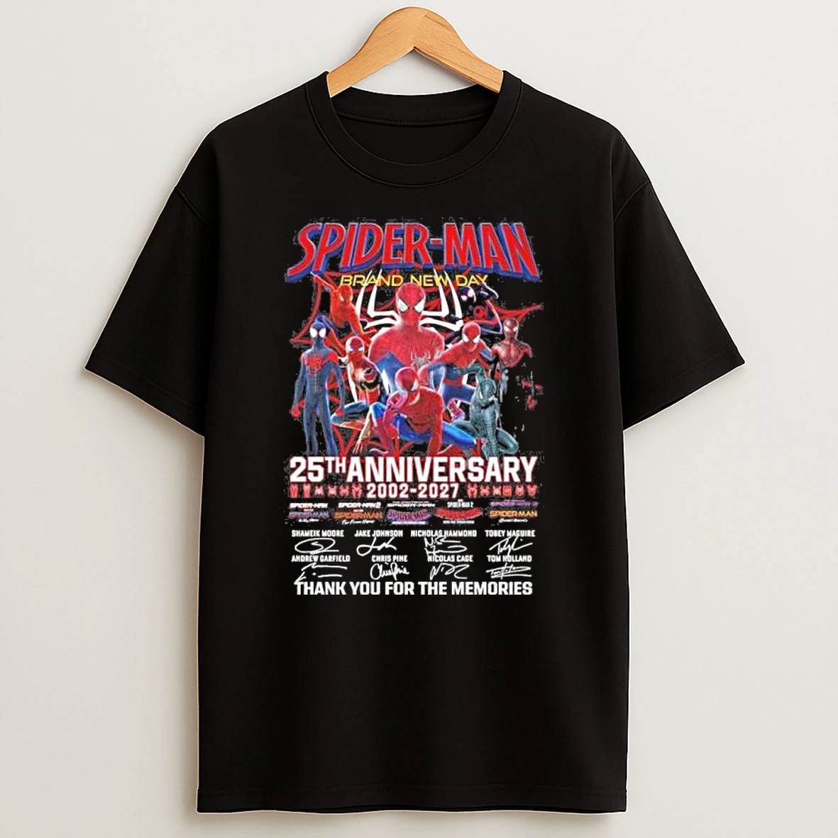 Spider Man Brand New Day 25th Anniversary 2002 2026 Thank You For The Memories Shirts