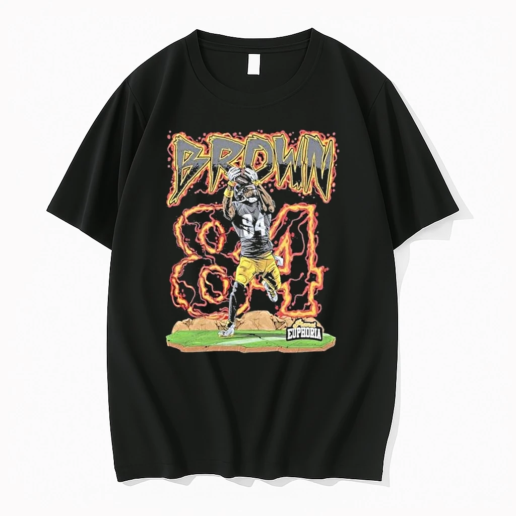 Steelers 84 Antonio Brown Nfl Player Graphic Shirts