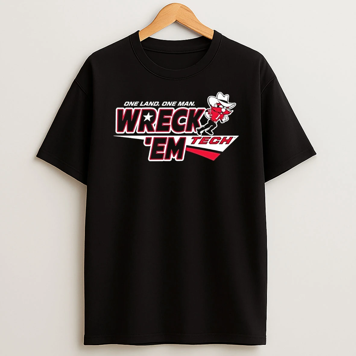 Texas Tech 2026 One Land One Man Wreck Em Tech Game Day Shirts