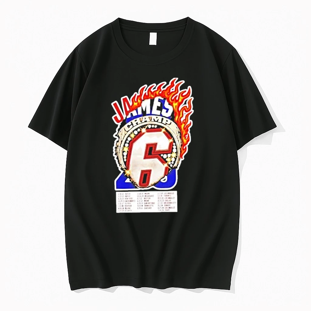 Thank You Lebron James Champ 6 Los Angeles Lakers Career Timeline Shirts