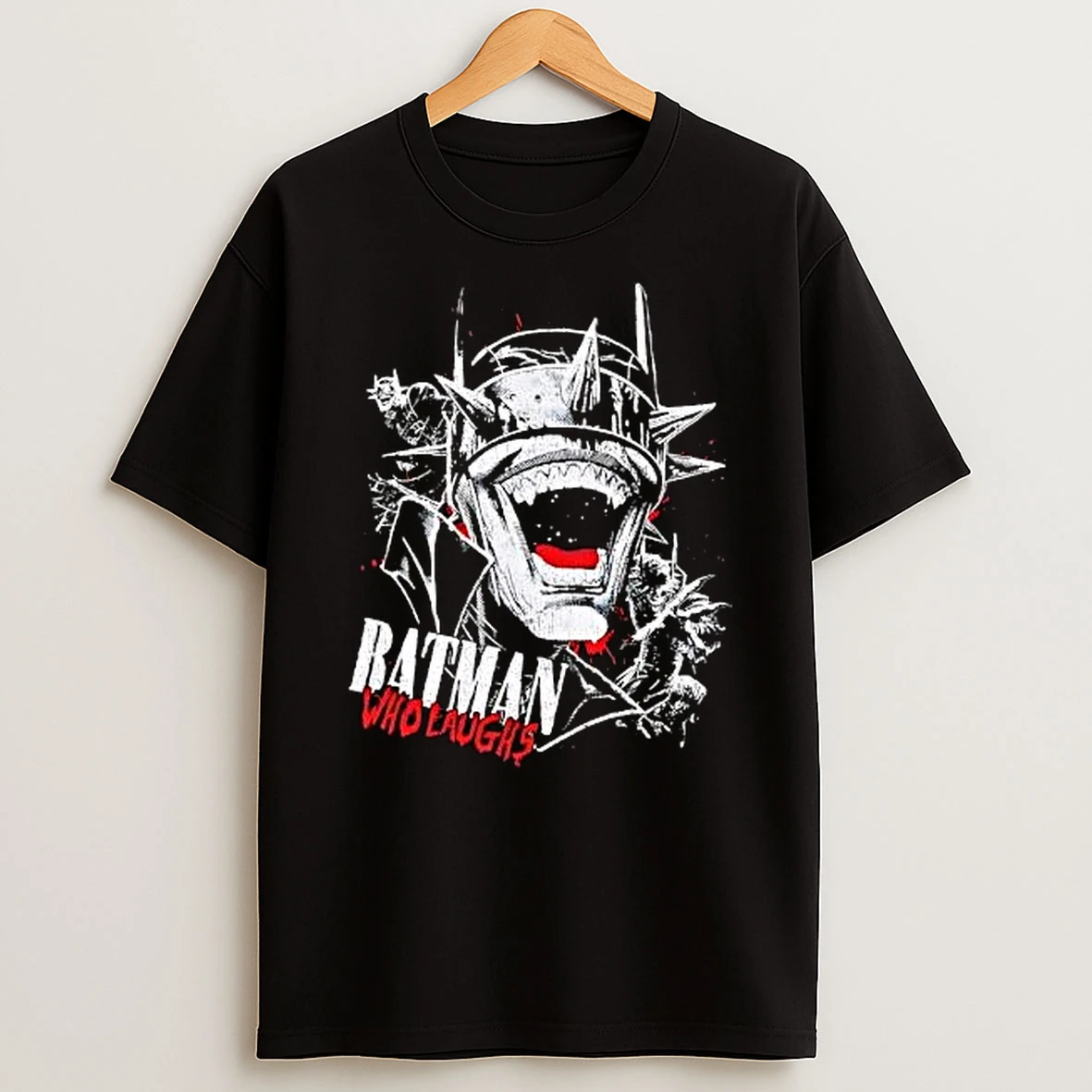 The Batman Who Laughs Distressed Horror Comic Portrait Shirts