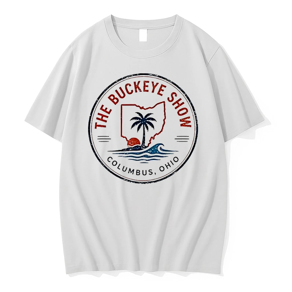 The Buckeye Show Columbus Ohio Tropical Island Palm Tree Graphic Shirts
