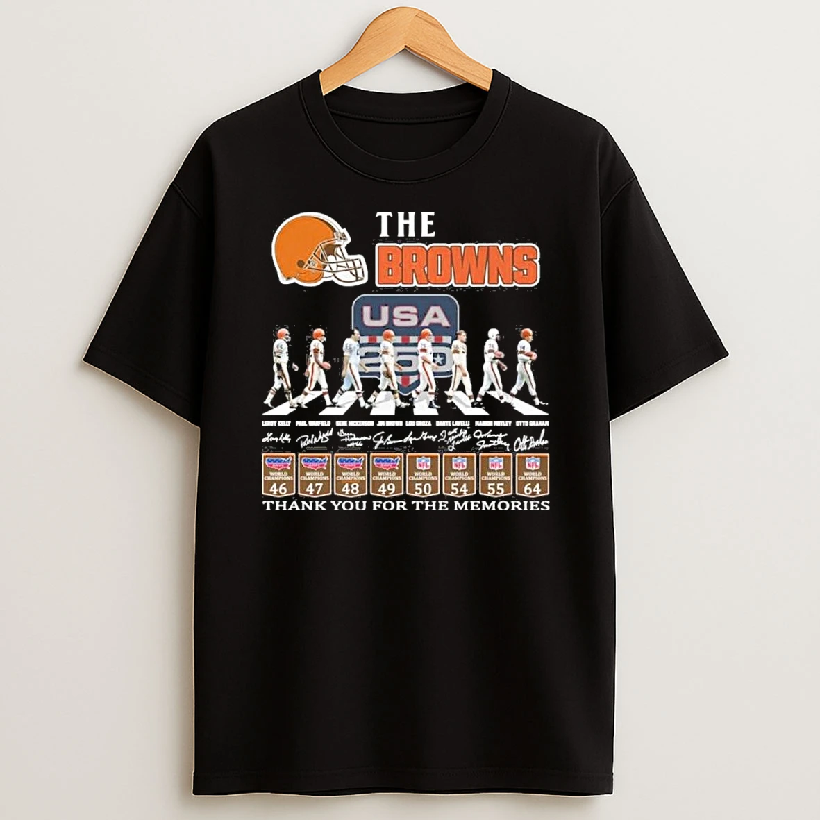 The Cleveland Browns Abbey Road Usa 250th Anniversary Shirts