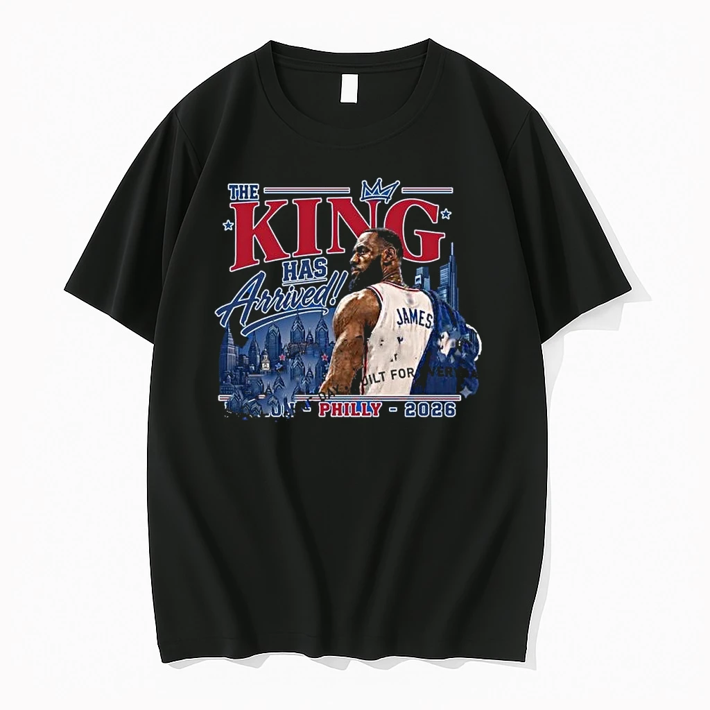 The King Has Arrived Lebron James Sixers 76ers Shirts