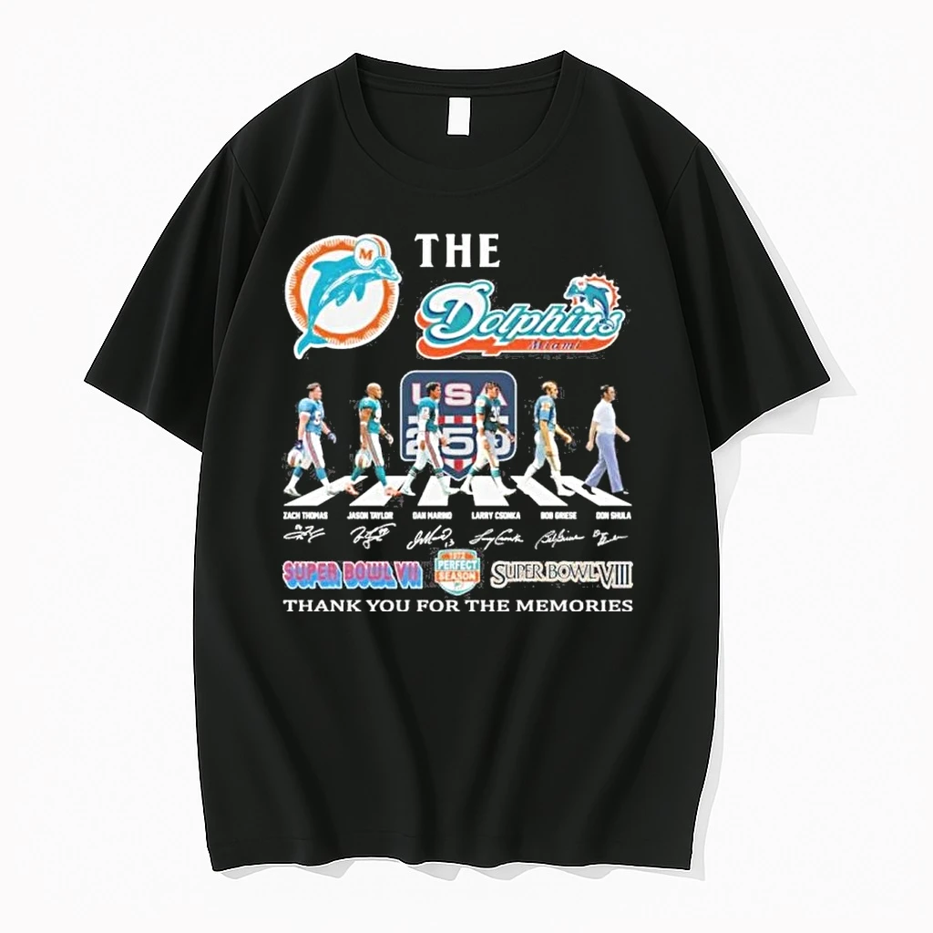 The Miami Dolphins Abbey Road Usa 250th Anniversary Shirts