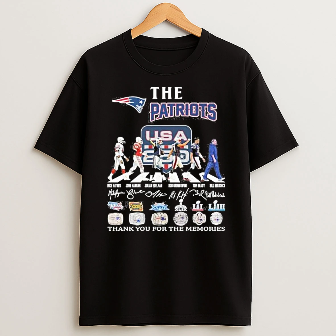 The New England Patriots Abbey Road Usa 250th Anniversary Shirts