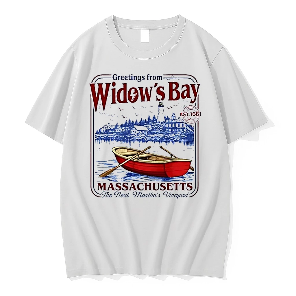 The Next Marthas Vineyard Greetings From Widows Bay Massachusetts Boat White Shirts