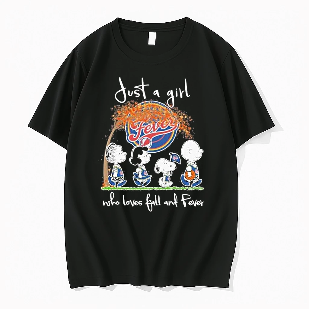 The Peanuts Just A Girl Who Loves Fall And Indiana Fever Shirts