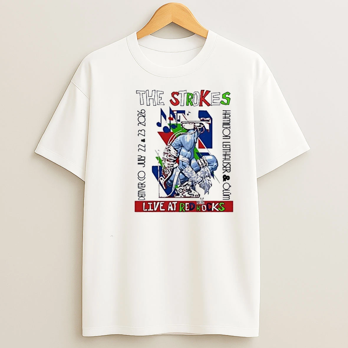 The Strokes 2026 Red Rocks Event Shirts