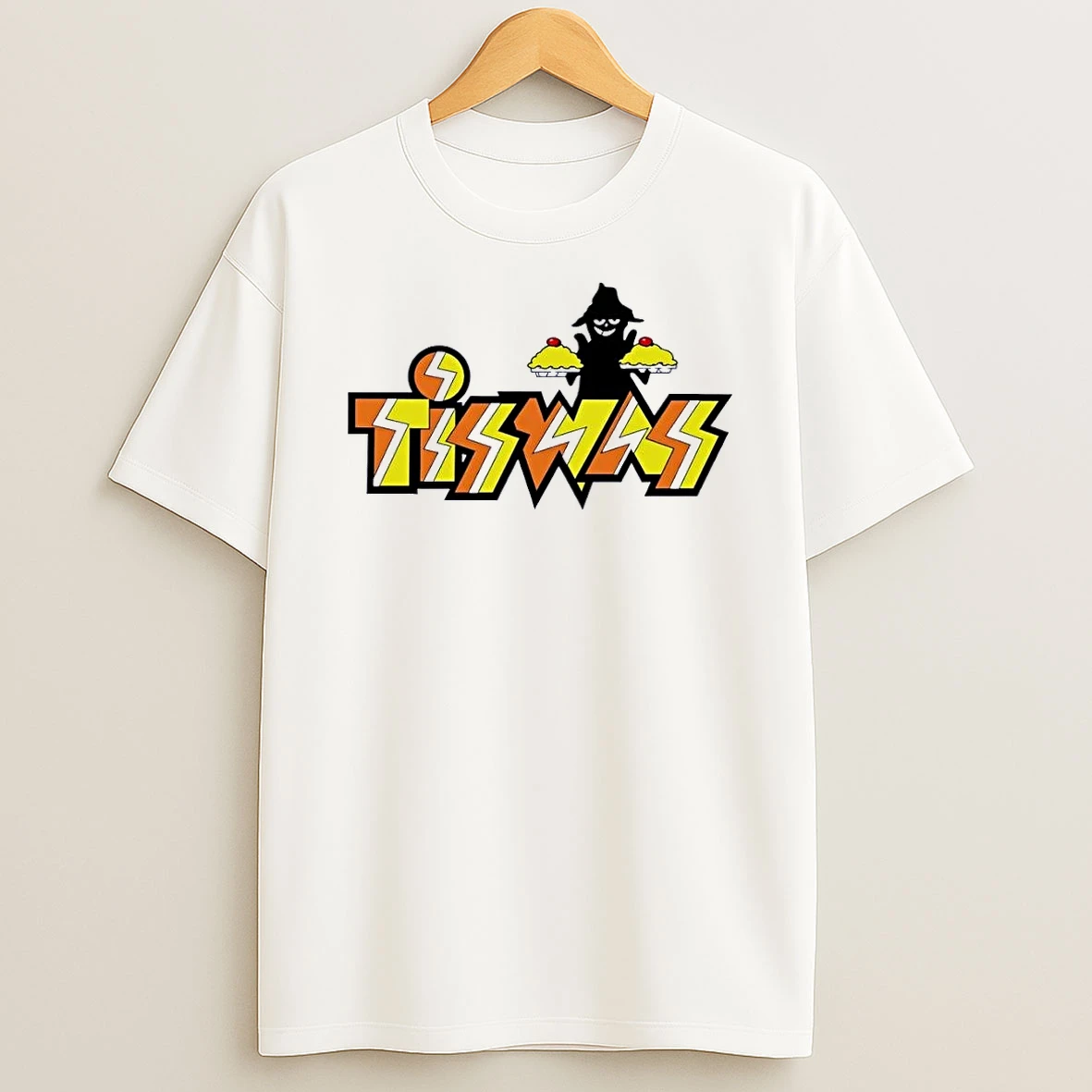 Tiswas Tv Show Logo Pie Thrower Fan White Shirts