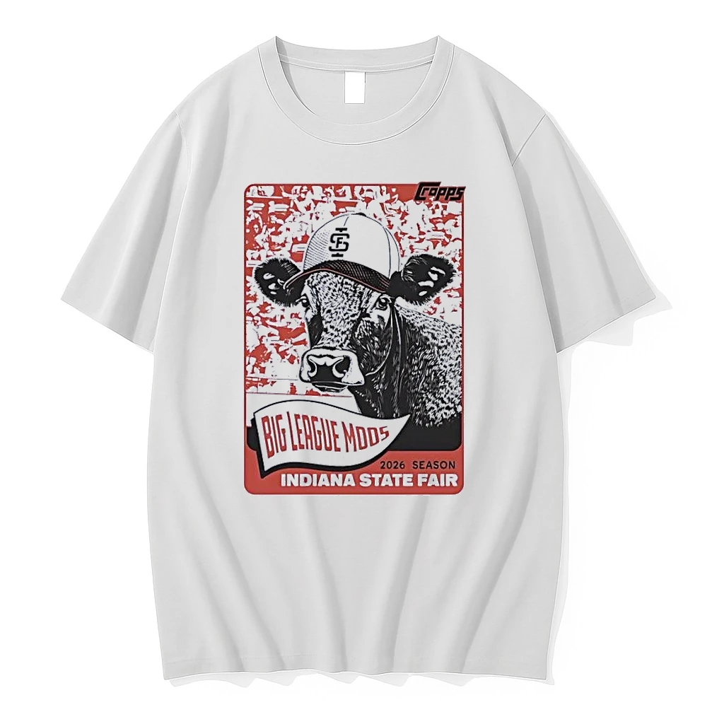 Topps Indiana State Fair 2026 Season Big League Mooos Cow Baseball White Shirts