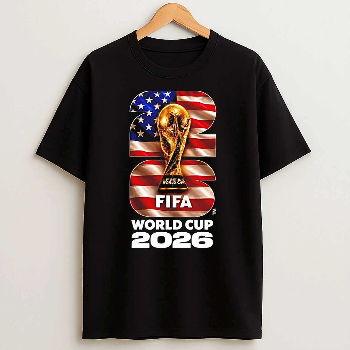 Trophy Usa Soccer Patriotic Fifa World Cup 2026 Shirts