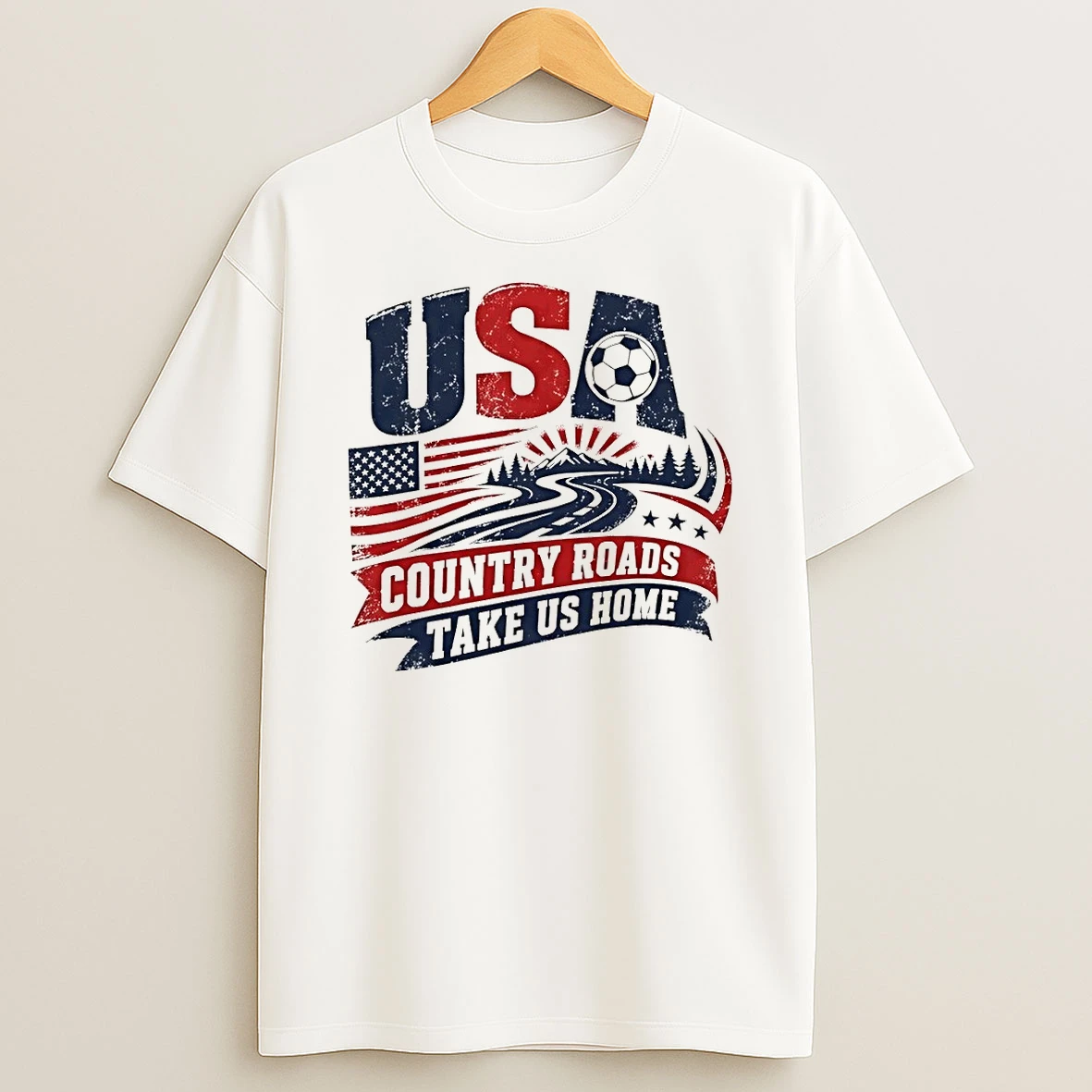Usa Soccer Country Roads Take Us Home World Cup 2026 Shirts