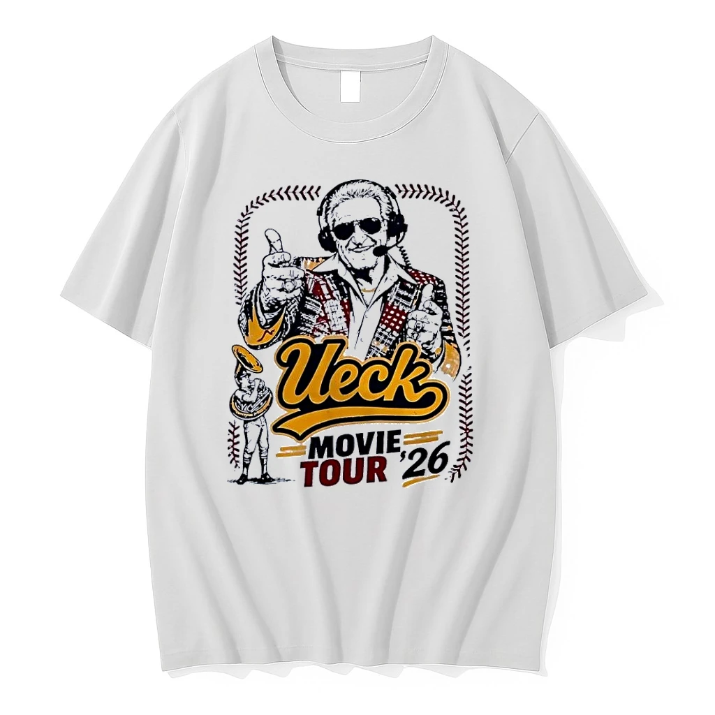 Ueck Movie Tour 26 Bob Uecker Baseball Legend Funny White Shirts