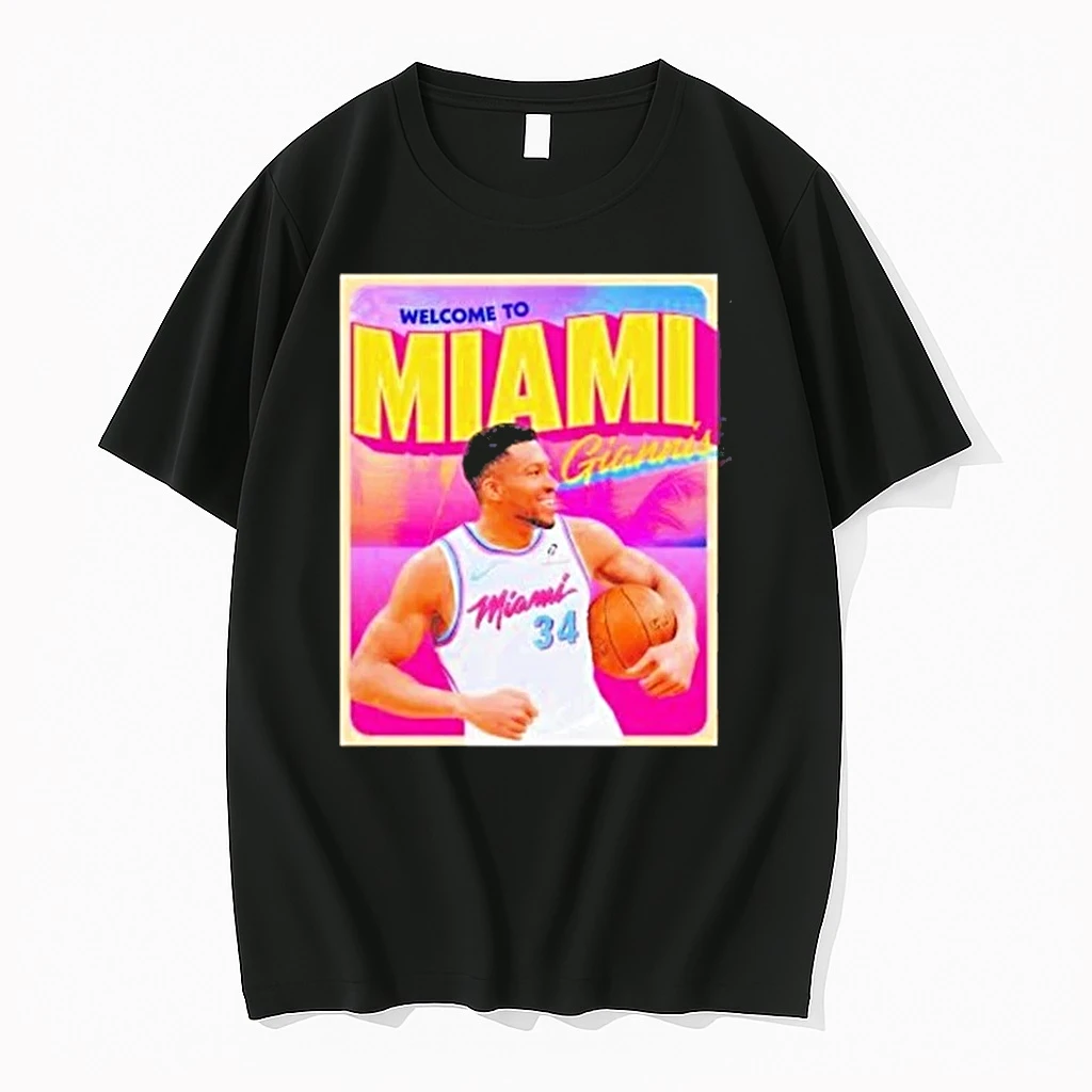 Welcome To Miami Heat Giannis Antetokounmpo Shirts
