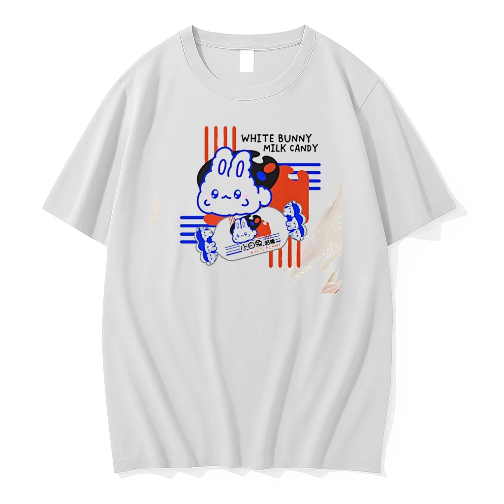 White Bunny Milk Candy Kawaii Asian Snacks Shirts